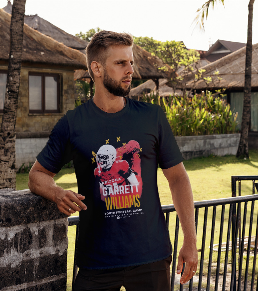 Arizona Garrett Williams Youth Football Camp 2026 Memphis Beach CA Annual Access T-Shirt