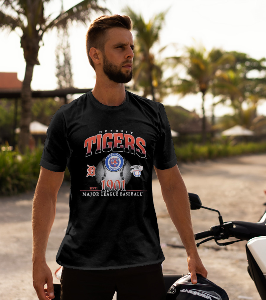 Detroit Tigers Est 1901 MLB Baseball T-Shirt