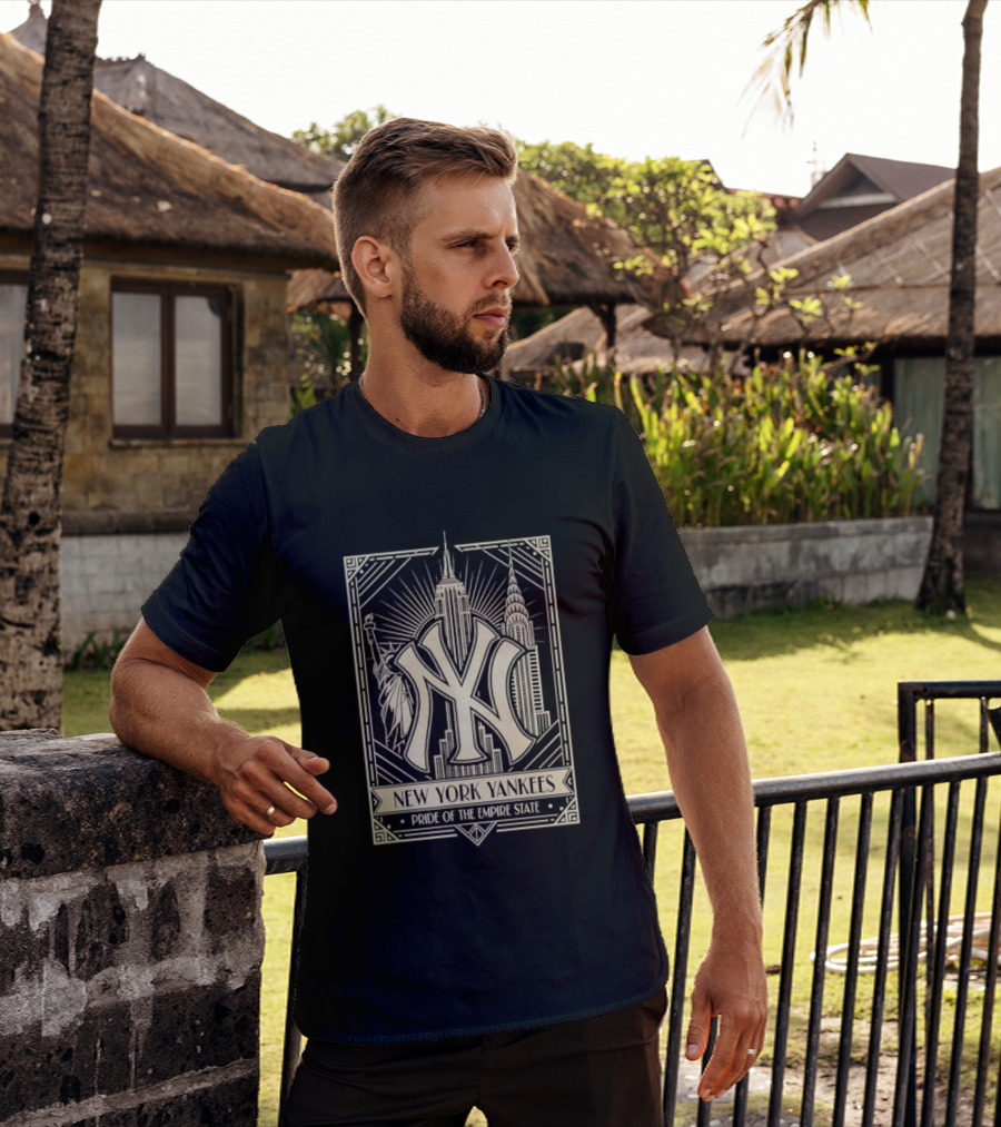 New York Yankees Pride Of The Empire State Iconic Skyline T-Shirt