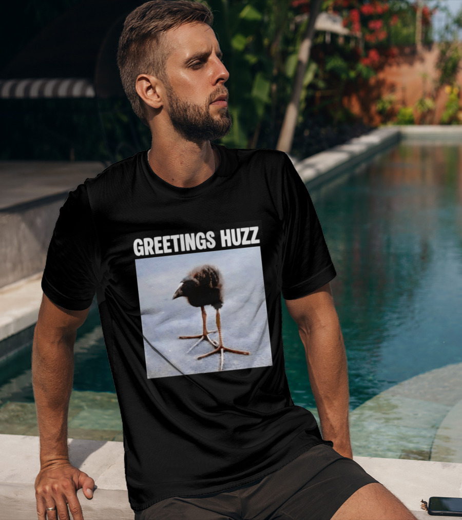 Greetings Huzz Bird Funny Meme Photo T-Shirt