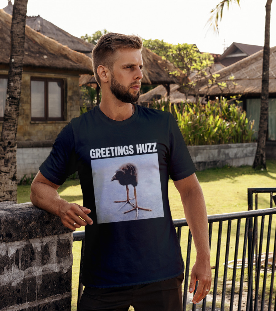 Greetings Huzz Bird Funny Meme Photo T-Shirt
