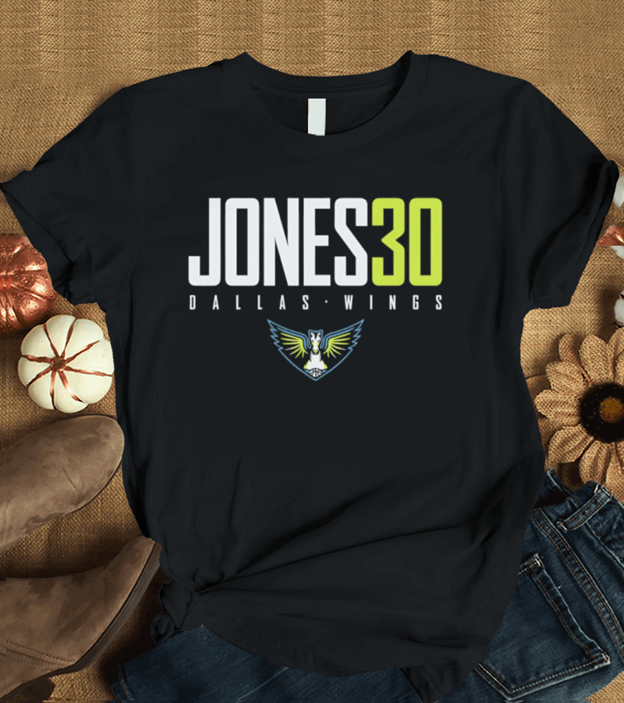 Jones 30 Dallas Wings 2026 WNBA T-Shirt