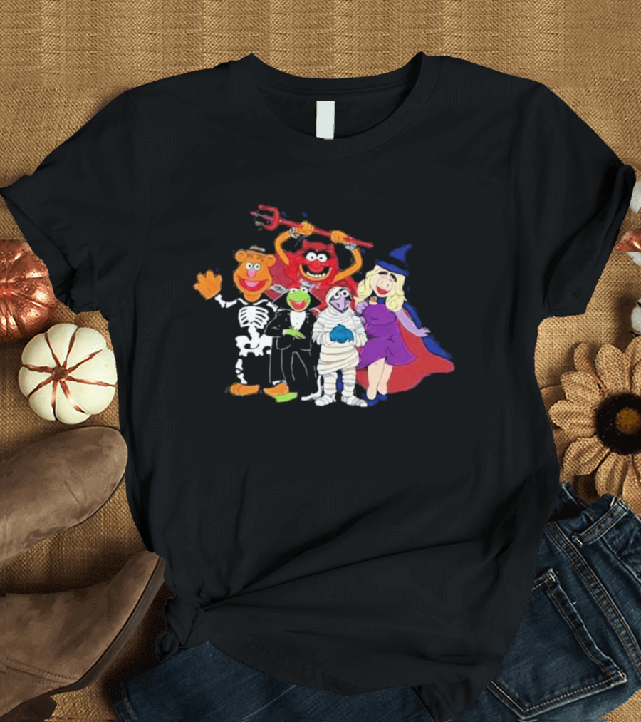 The Muppets Halloween Group Costumes Featuring Classic Characters T-Shirt