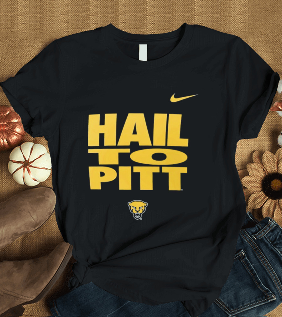 Pitt Panthers Hail To Pitt Nike Sportswear With Panther Head T-Shirt