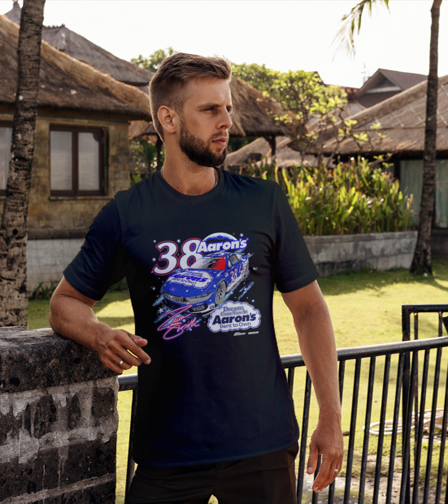 Zane Smith 38 Aaron's Dreams Come True Rent To Own Racing Car T-Shirt