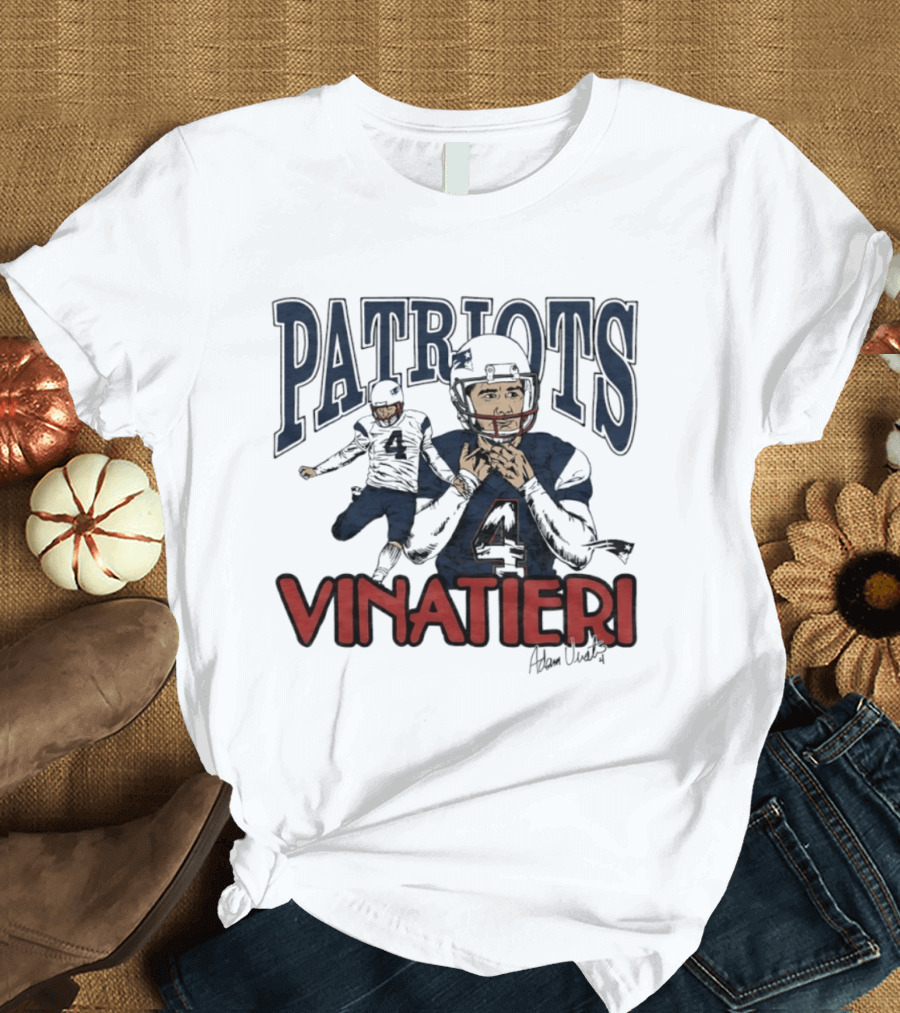 Patriots Vinatieri Adam New England Football T-Shirt