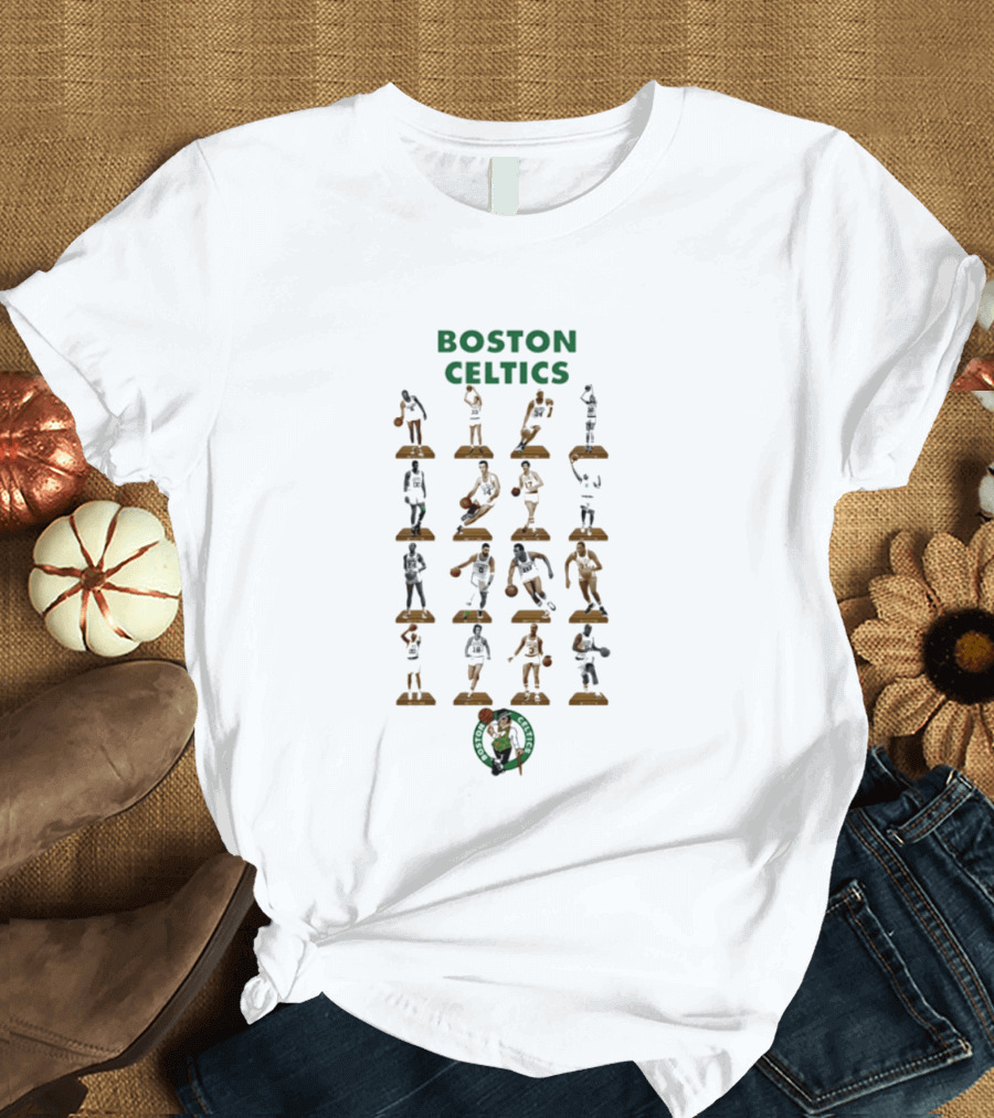 Boston Celtics Historic NBA Player Silhouettes Collection T-Shirt
