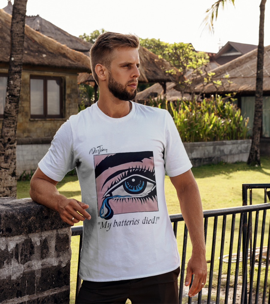 Doc Johnson My Batteries Died Tearful Eye T-Shirt
