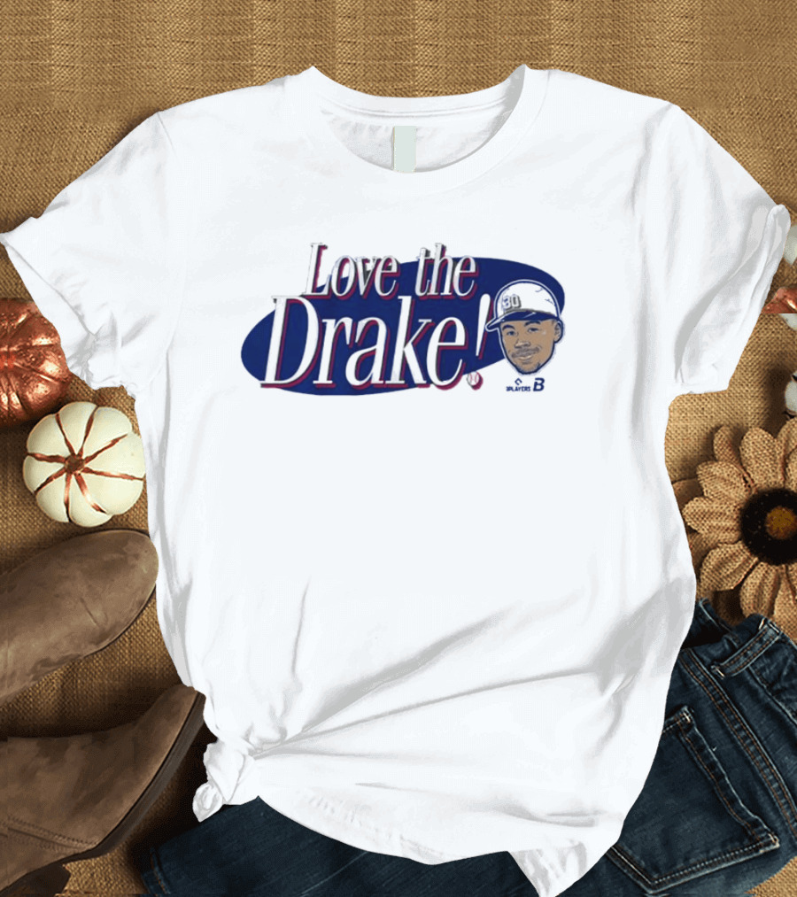 Love The Drake Text With Baseball Cap T-Shirt