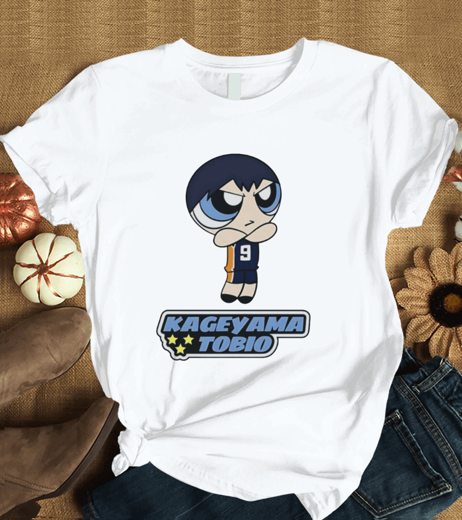 Kageyama Tobio 9 Haikyuu Powerpuff Girls T-Shirt