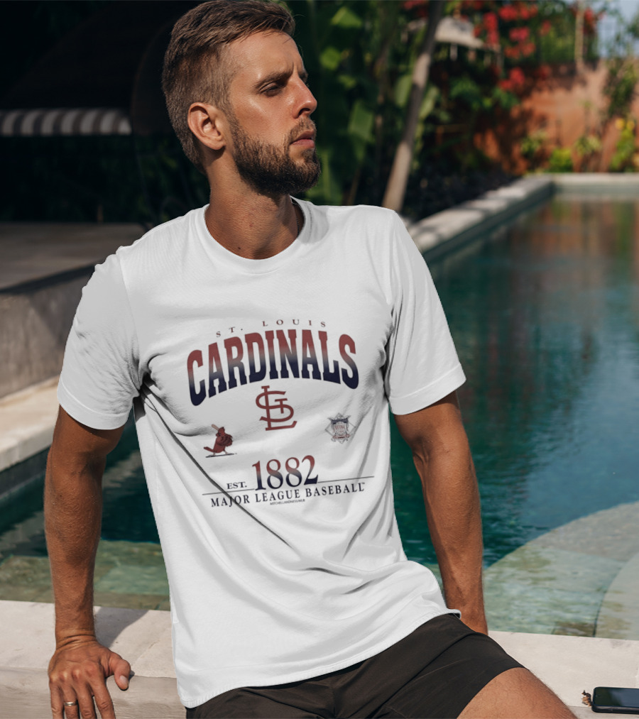 St Louis Cardinals Est 1882 Major League Baseball Vintage Team T-Shirt