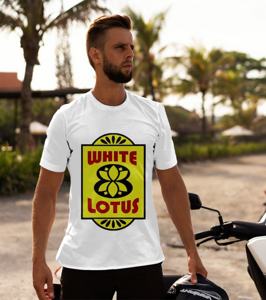 White Lotus Retro Motel Sign T-Shirt