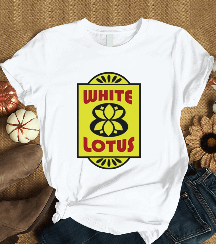 White Lotus Retro Motel Sign T-Shirt