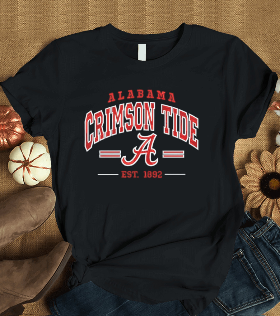 Alabama Crimson Tide Established 1892 NCAA College Football T-Shirt