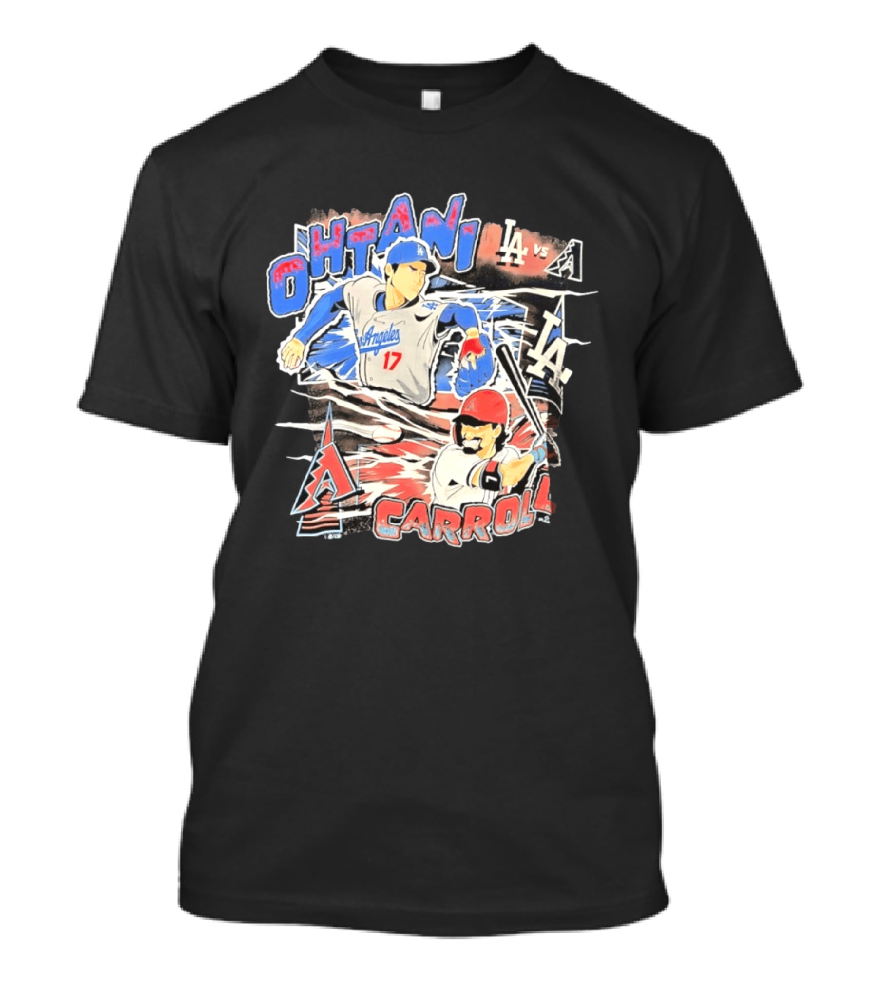 Ohtani Vs Carroll Anime Comic LA Vs Arizona T-Shirt
