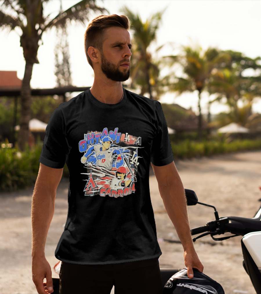 Ohtani Vs Carroll Anime Comic LA Vs Arizona T-Shirt