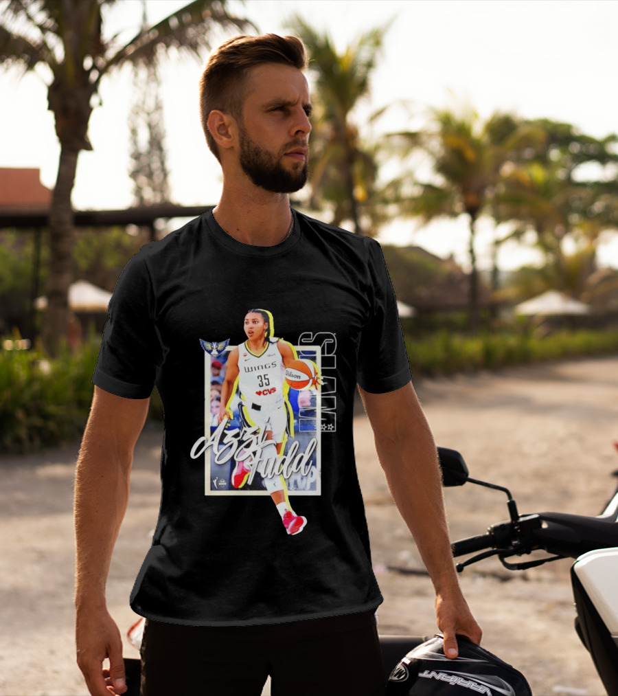 Azzi Fudd Dallas Wings Basketball Slam 262 CVS Wilson T-Shirt