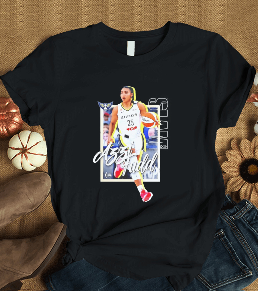 Azzi Fudd Dallas Wings Basketball Slam 262 CVS Wilson T-Shirt