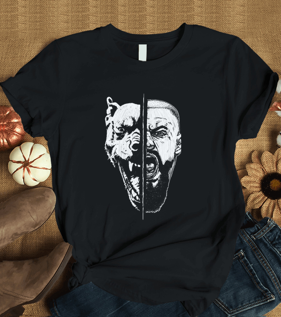 Bron Breakker Split Face Tiger Fusion T-Shirt