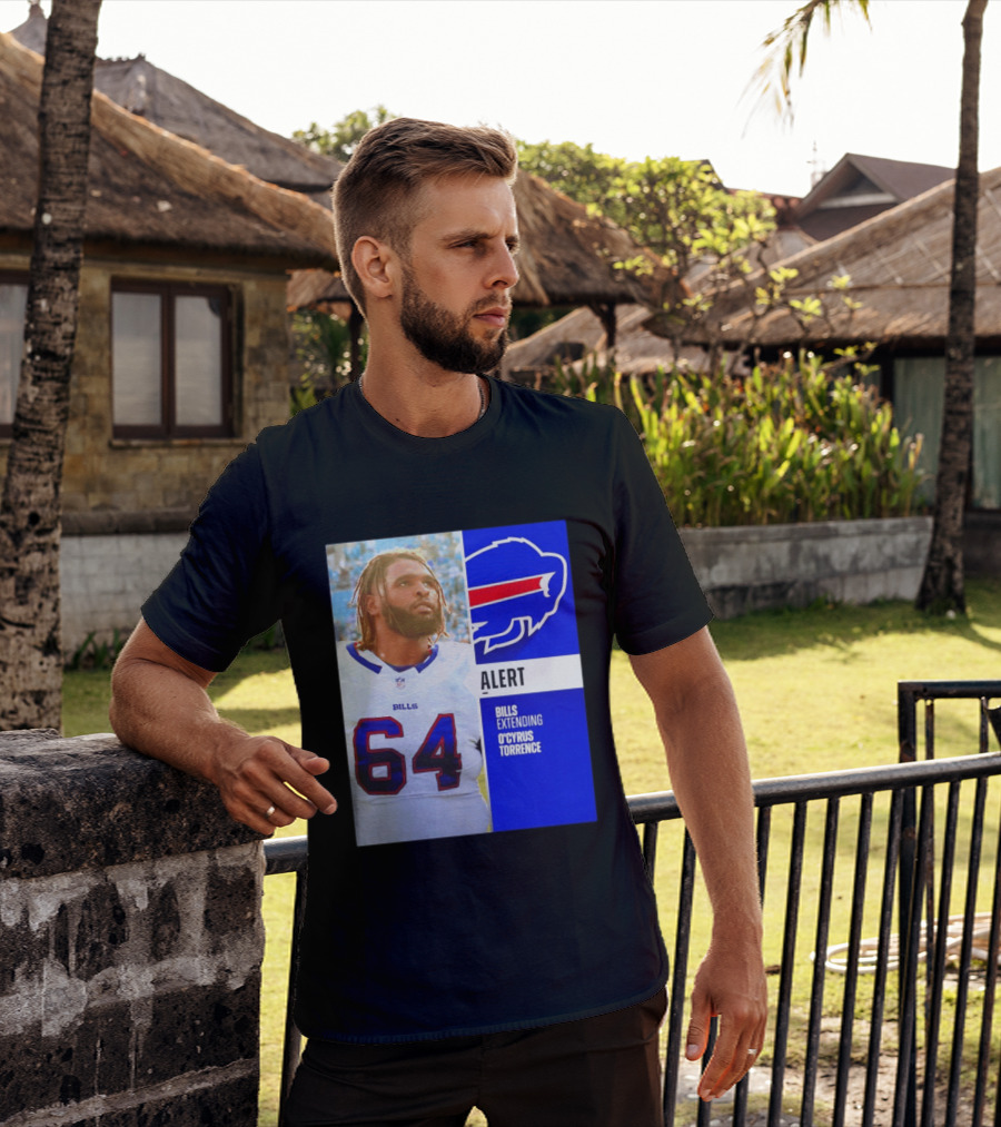 Buffalo Bills Alert Extending O'Cyrus Torrence Number 64 T-Shirt