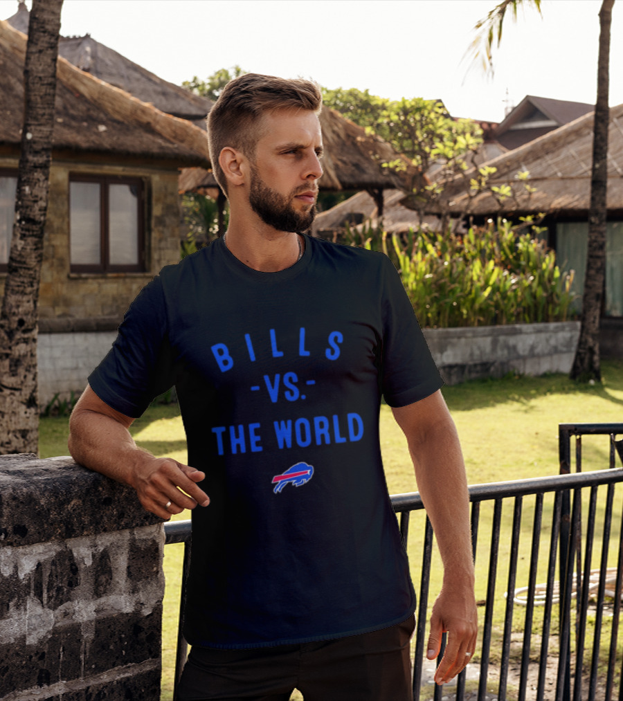 Buffalo Bills Vs The World 2026 Season NFL Team Battle T-Shirt