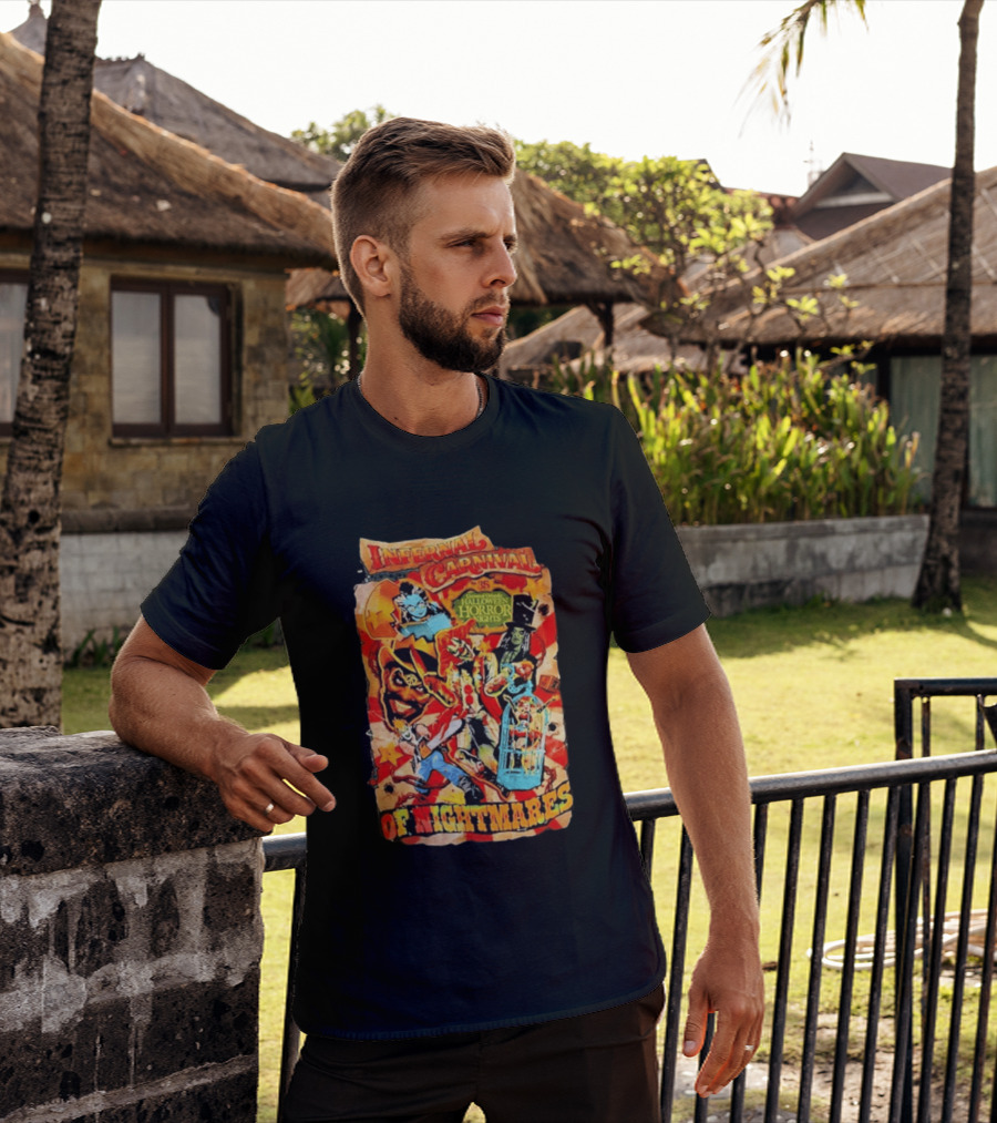 Infernal Carnival Of Nightmares Universal Orlando Halloween Horror Nights 35 Spooky Clown And Ghostly Characters T-Shirt