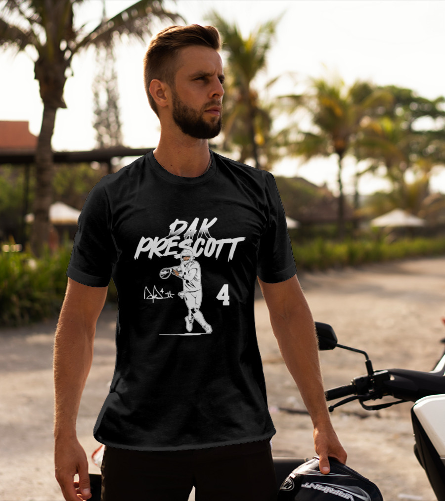 Dak Prescott 4 Dallas Cowboys 2026 Star Pose T-Shirt