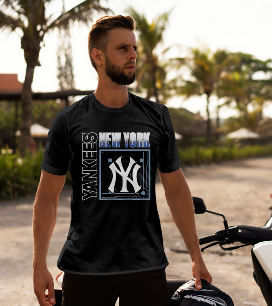 Men's New York Yankees George Lombard Jr. Black Homefield Pop Yankees T-Shirt