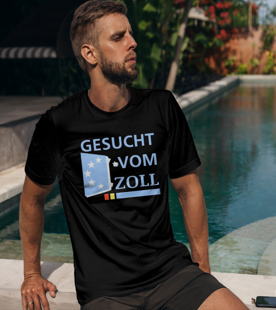 Gesucht Vom Zoll Sterne EU Symbol Farben Banner T-Shirt