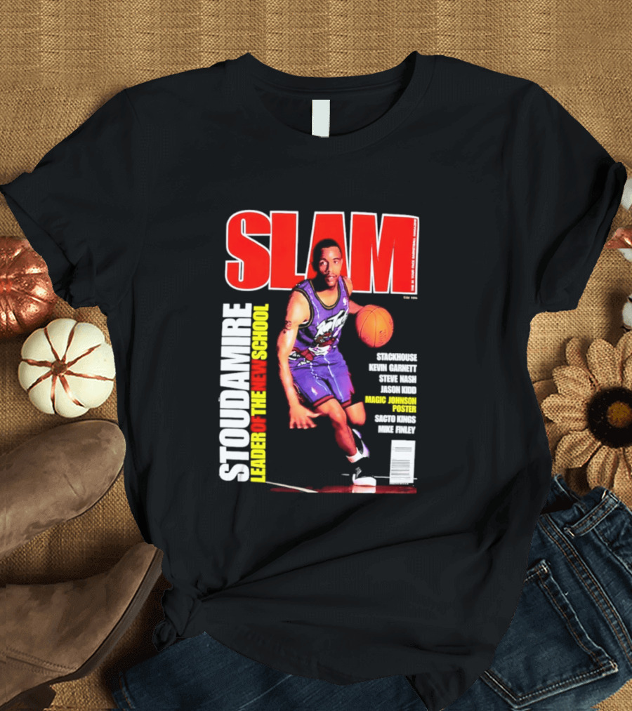 Slam Magazine May 1996 Stoudamire Leader Of The New School Raptors Championship Roster Fan Event T-Shirt