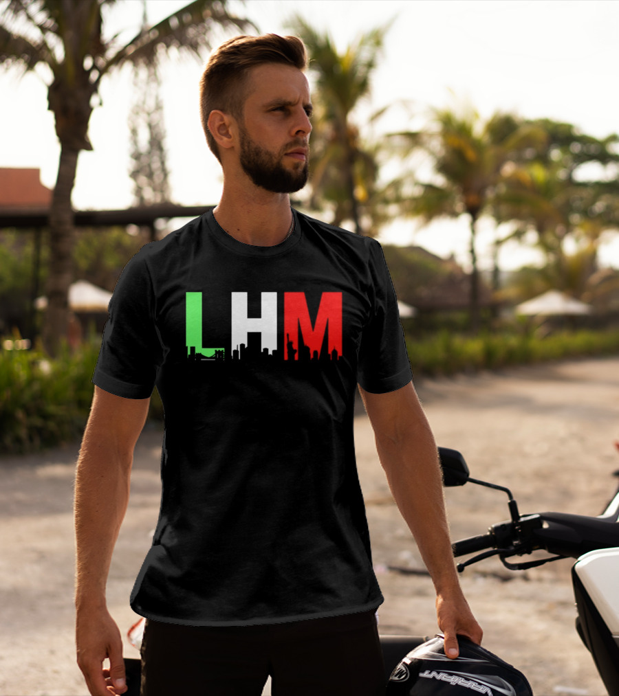 Stream Yvng Mobster LHM NYC Skyline Green White Red Drip Letters T-Shirt