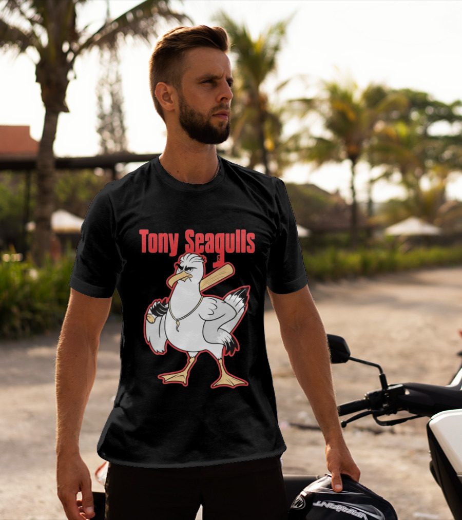 Tony Seagulls Seagull Baseball Bat Boston Red Sox Anthony Seigler T-Shirt