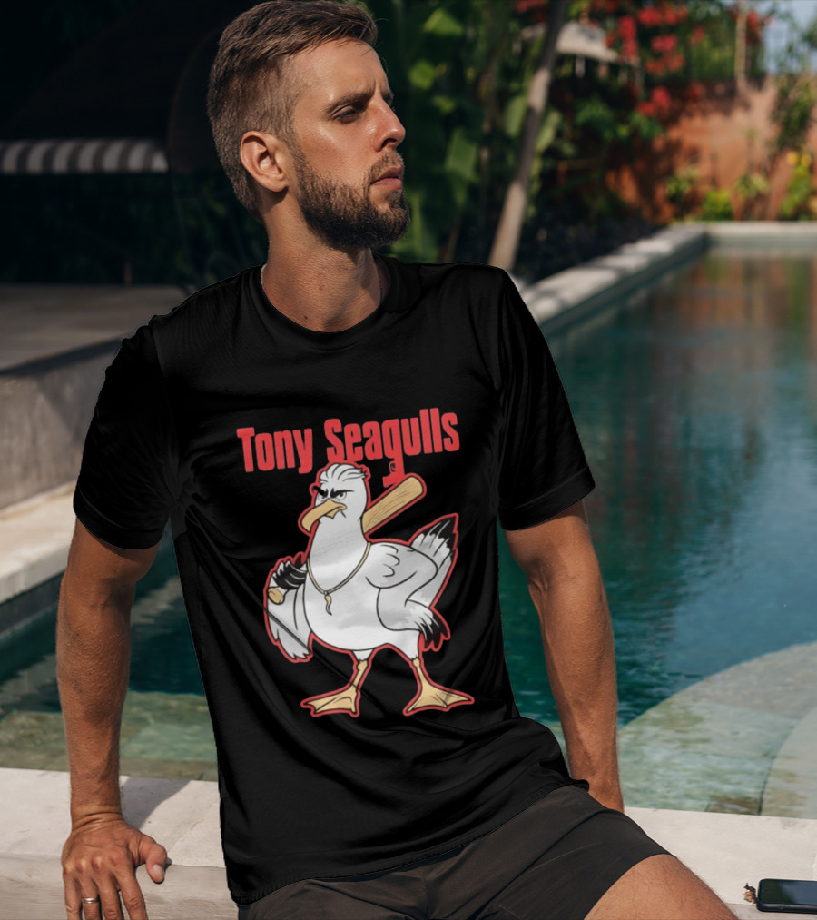 Tony Seagulls Seagull Baseball Bat Boston Red Sox Anthony Seigler T-Shirt