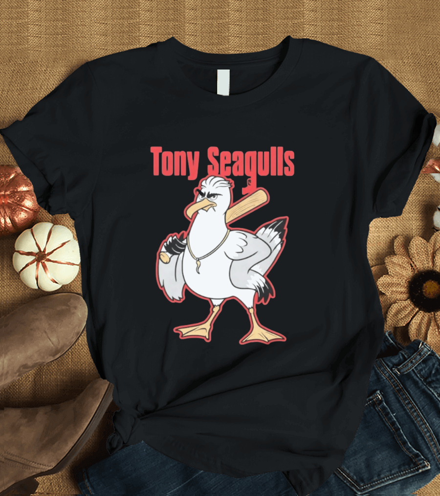 Tony Seagulls Seagull Baseball Bat Boston Red Sox Anthony Seigler T-Shirt