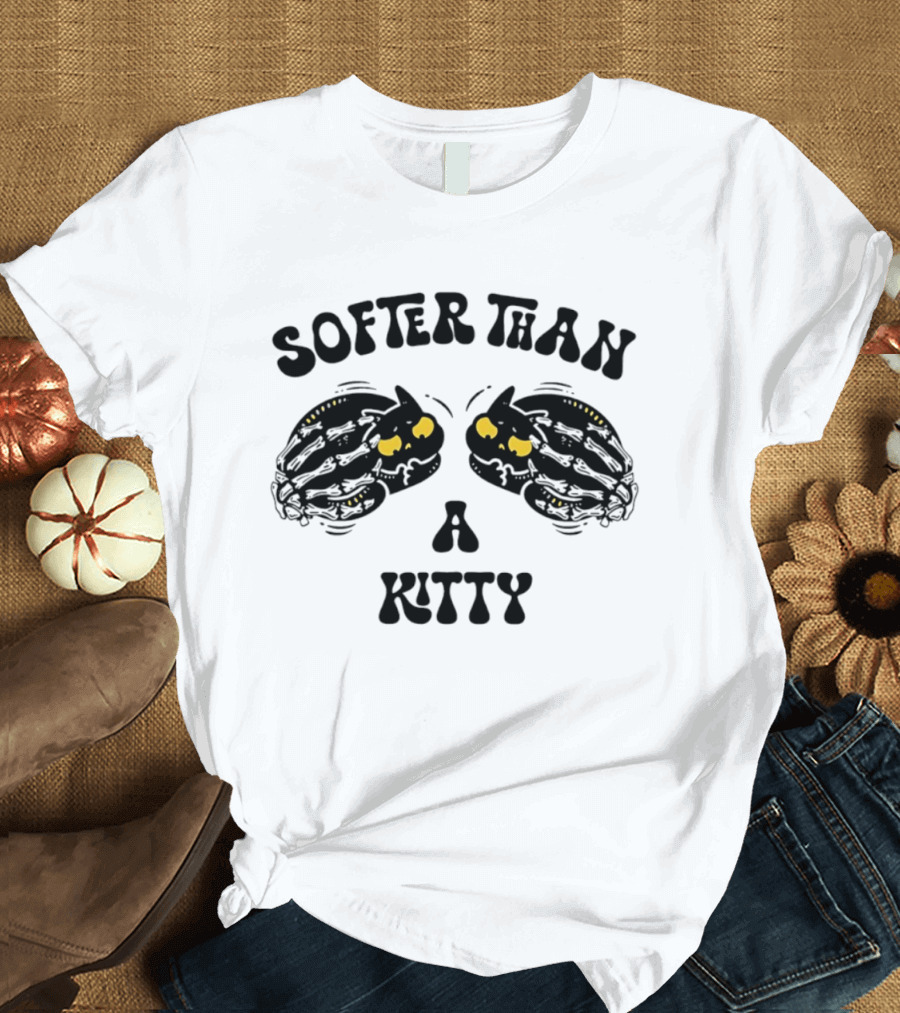 Softer Than A Kitty Skeleton Eyes T-Shirt