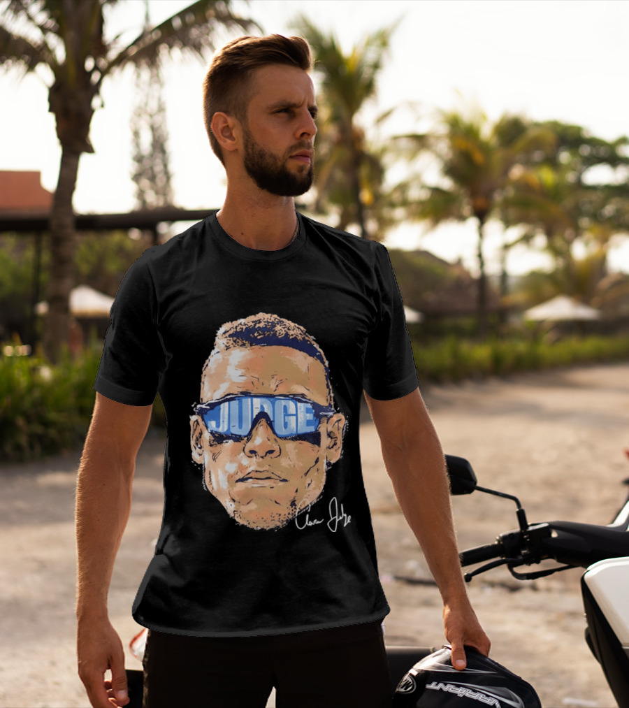 Aaron Judge New York Yankees Iconic Swag Judge Sunglasses T-Shirt