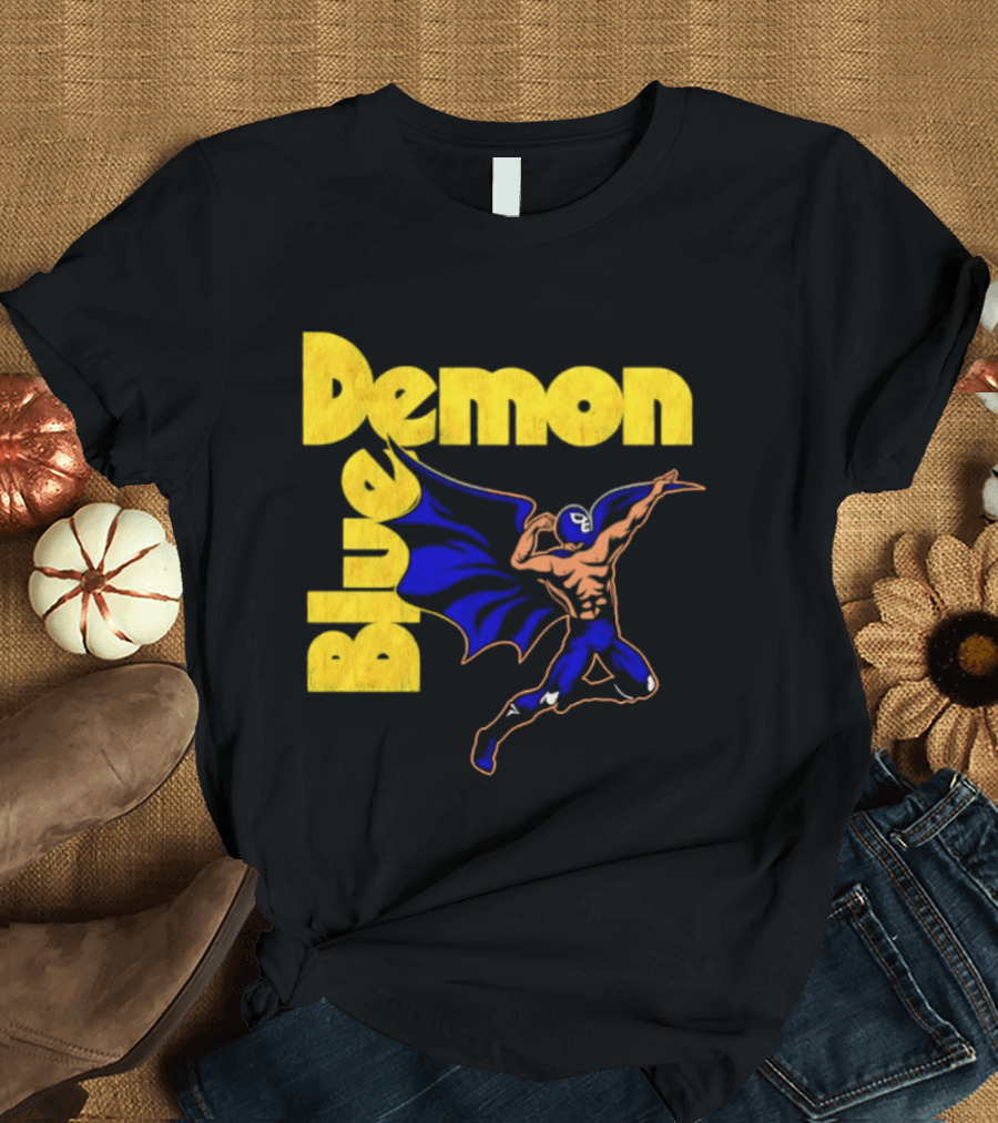 Alejandro Munoz Moreno Blue Demon Mexico Wrestling Iconic Luchador T-Shirt