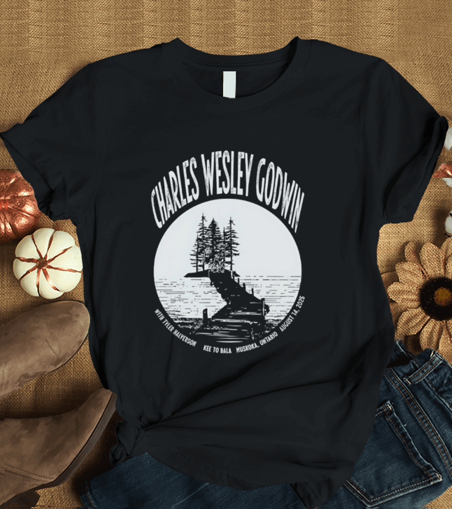 Charles Wesley Godwin 2025 Muskoka Tour Bala Ontario August 14 Key To Bala T-Shirt