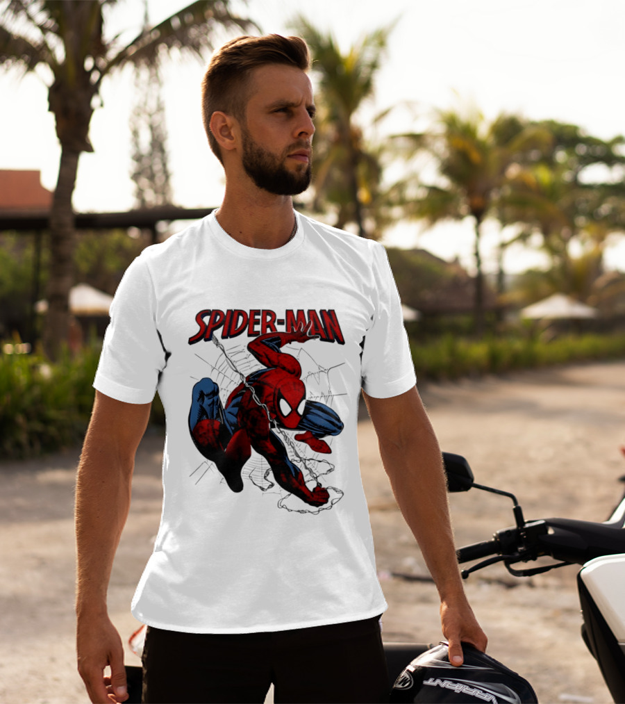 SPIDER MAN Marvel Superhero Man Spider Peter Parker Web Slinger T-Shirt