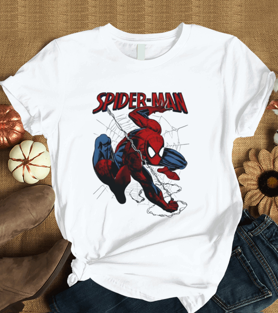 SPIDER MAN Marvel Superhero Man Spider Peter Parker Web Slinger T-Shirt