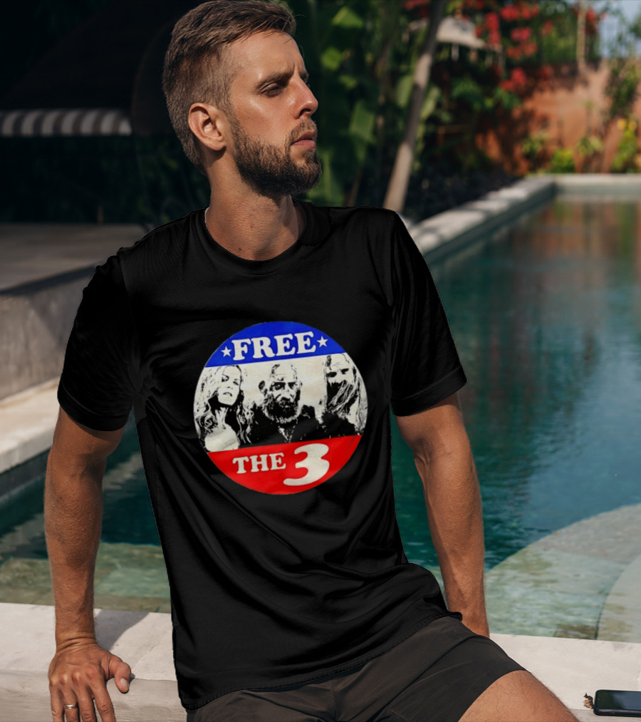 Rob Zombie Free The 3 From Hell Horror Movie T-Shirt