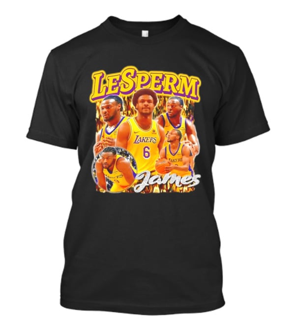 LeSperm James Lakers 90s Bootleg T-Shirt