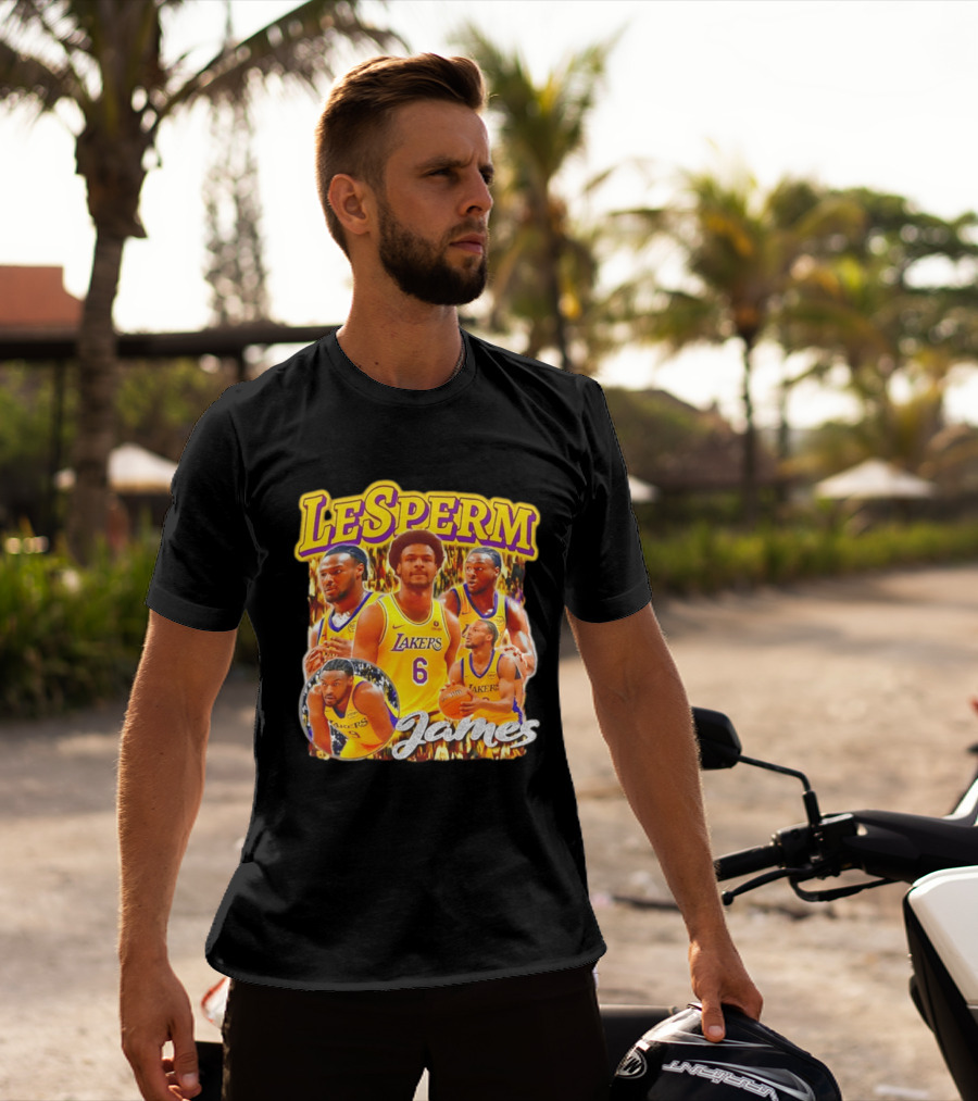 LeSperm James Lakers 90s Bootleg T-Shirt