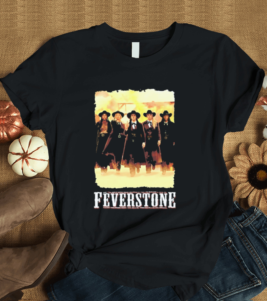 Indiana Fever Feverstone Meme Team Members In Old West T-Shirt