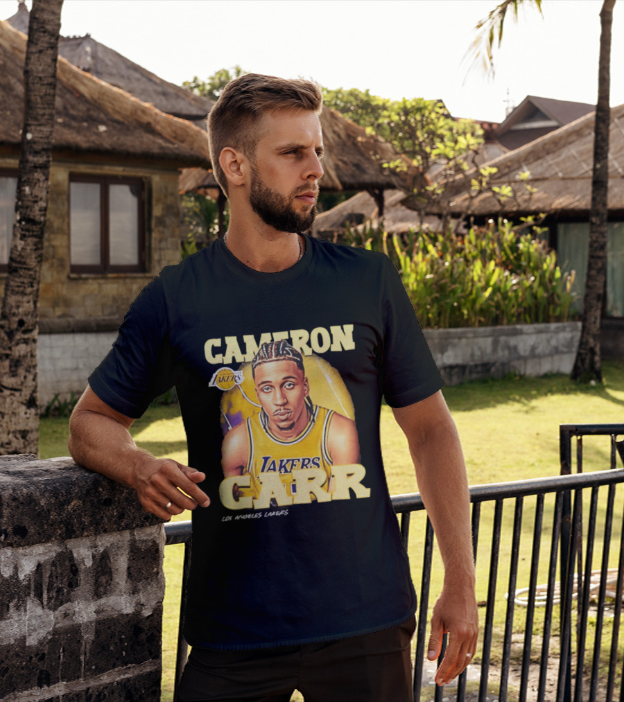 Cameron Carr Los Angeles Lakers NBA 2026 Airbrush T-Shirt