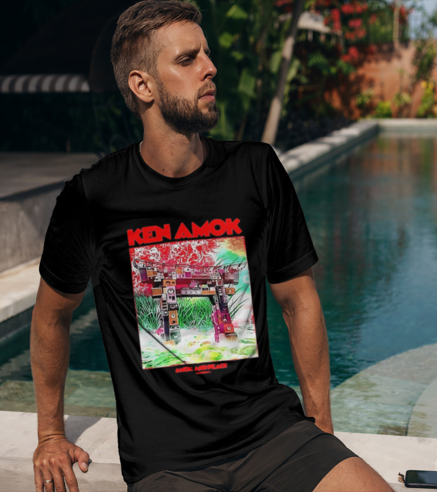 Ken Amok Amok And Peace Speaker Torii Technicolor Gateway T-Shirt