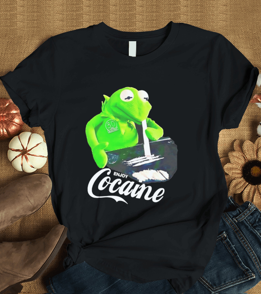 Kermit The Frog Enjoy Cocaine Muppets T-Shirt