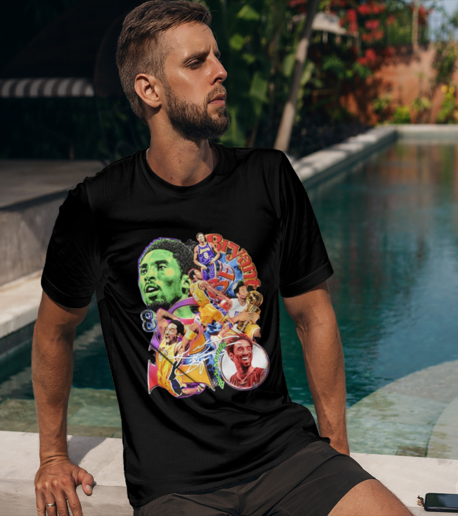 Kobe Bryant 8 Los Angeles Lakers NBA Champion Legacy T-Shirt