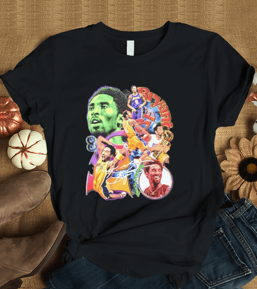 Kobe Bryant 8 Los Angeles Lakers NBA Champion Legacy T-Shirt