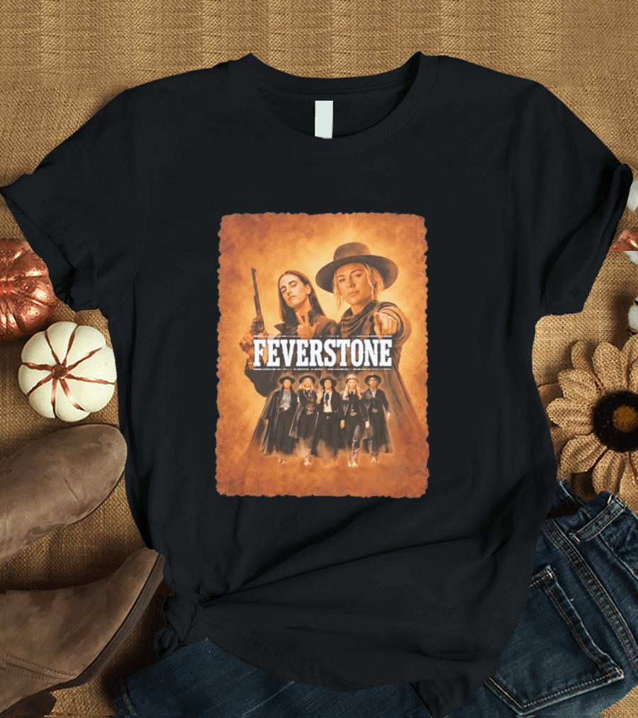 Feverstone Women In Western Style Indiana Fever Basketball T-Shirt